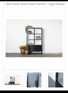 Vintage metalen kast