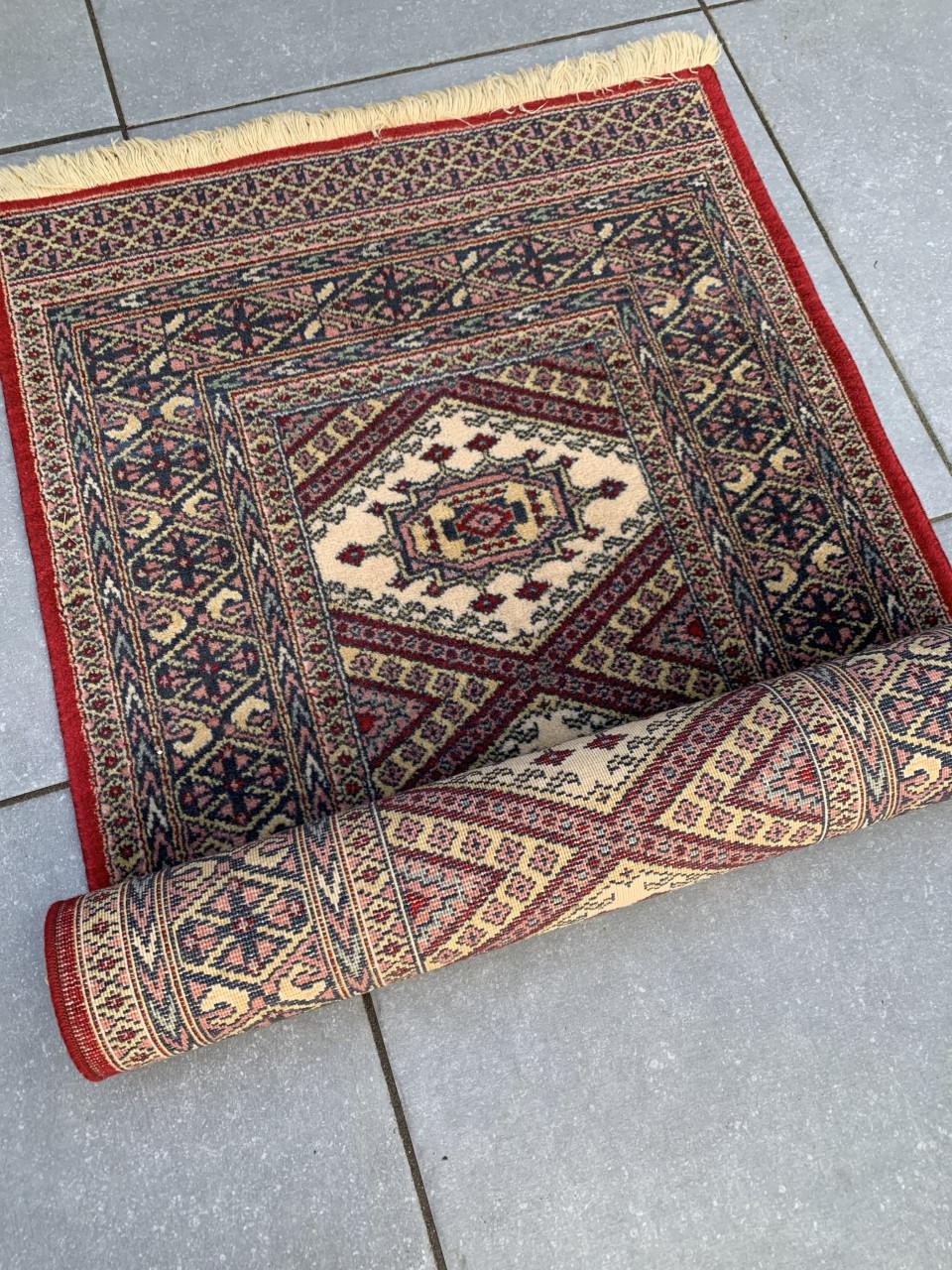 💐Prachtig Sfeervol Handgeknoopt Vintage Vloerkleedje💐Louis de Poortere💐