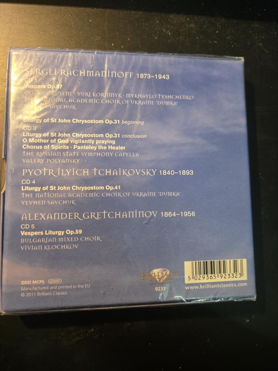 Choral Classics "Vespers" 5-CD boxset  Nieuw en geseald. .