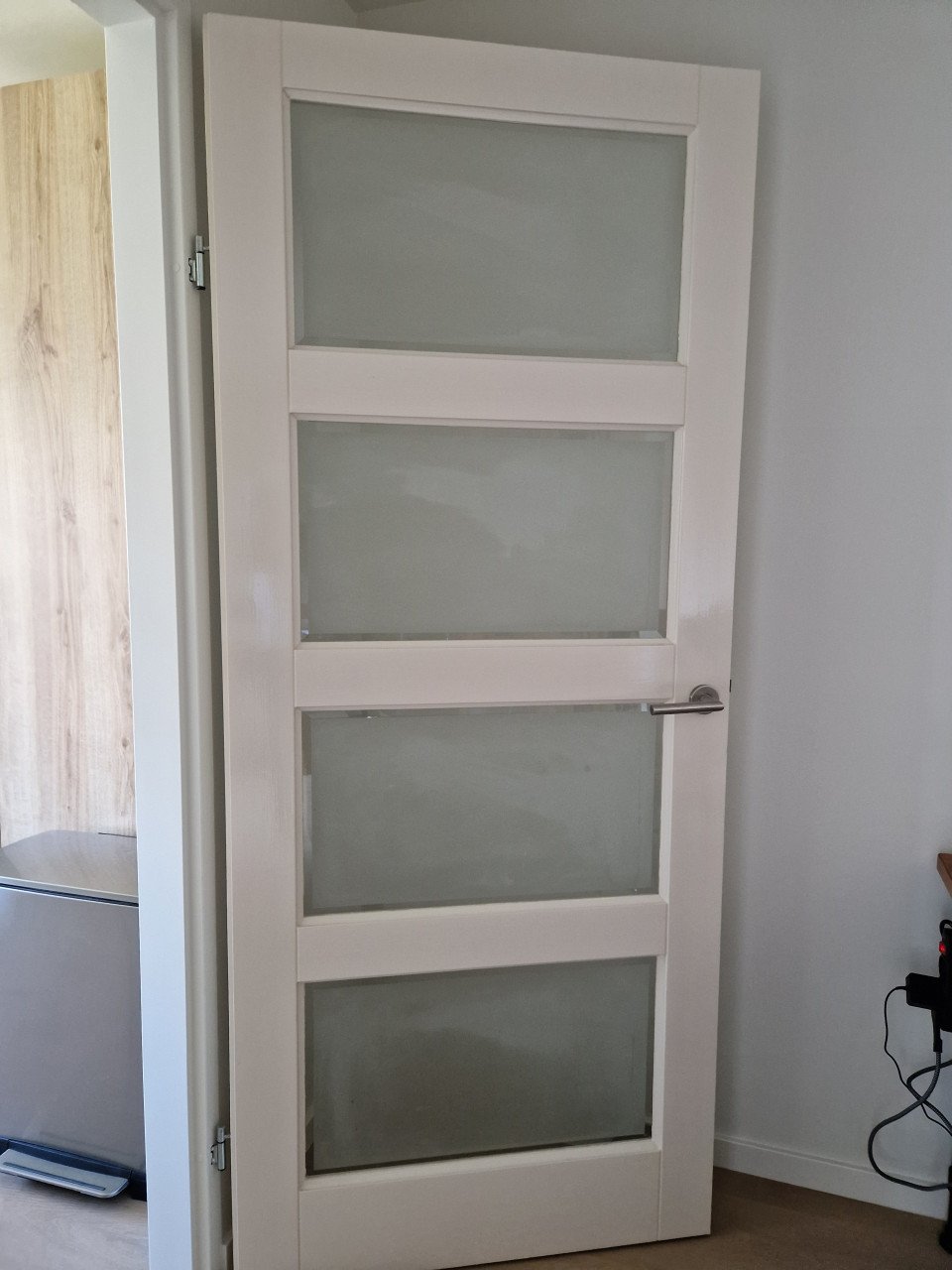 Opdekdeuren met (mat-) glas