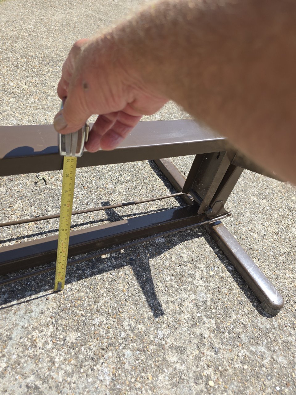 Hef of lift tafel voor camper of caravan