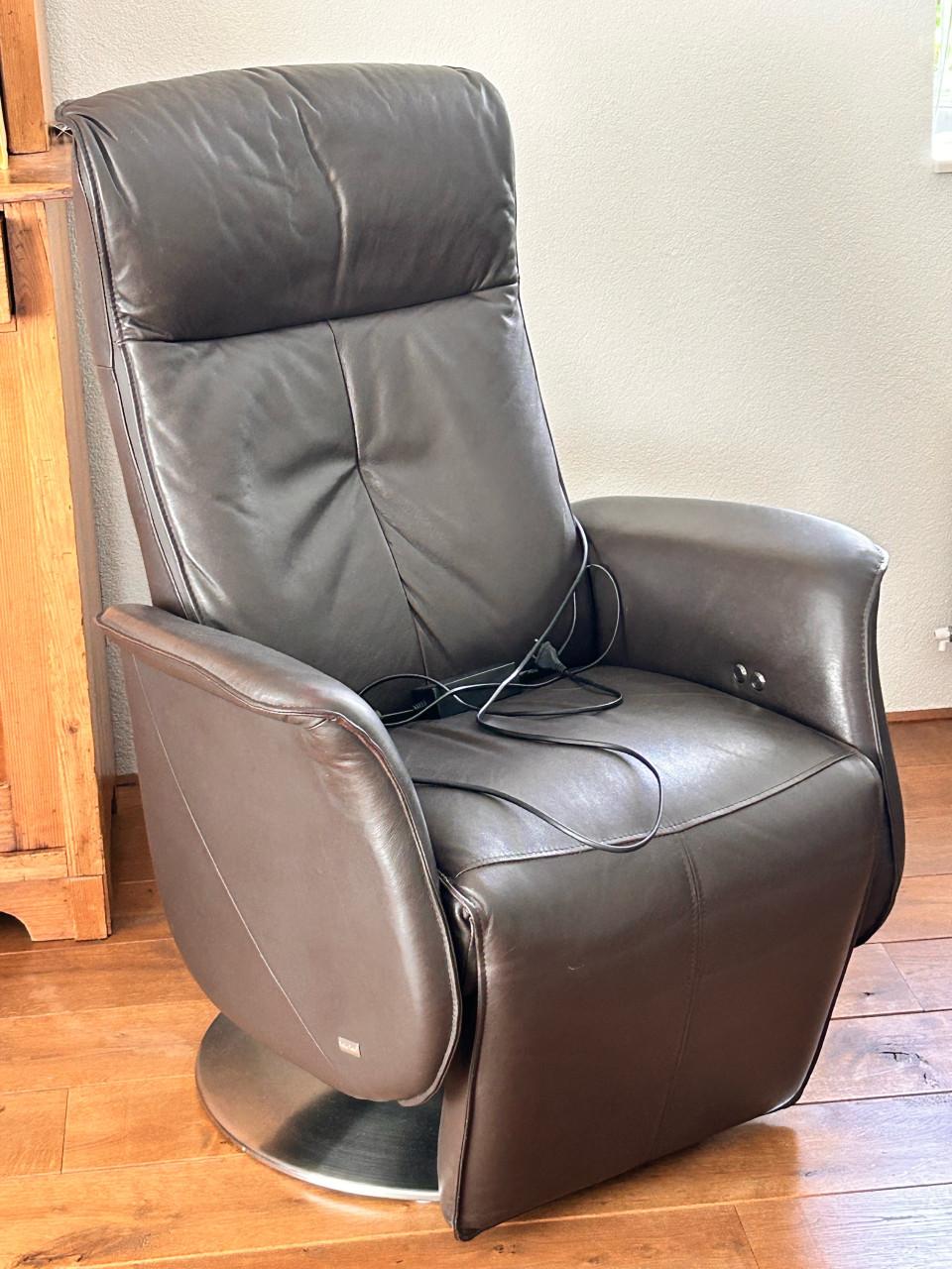 Te koop nette lederen relax fauteuil