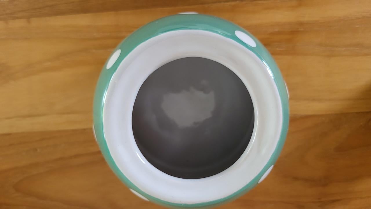 Union Pacific Tableware polkadot roomstel / suikerpot en melkkan