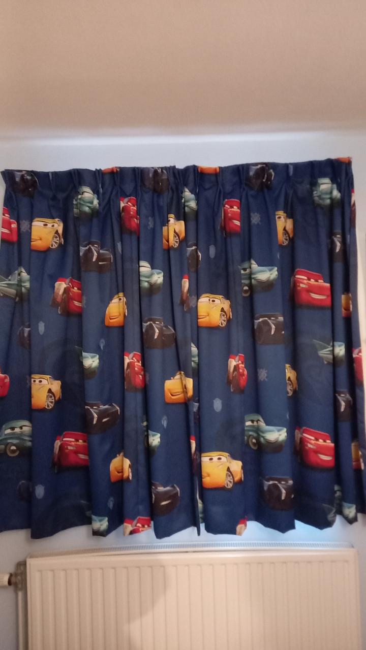 Kindergordijn cars