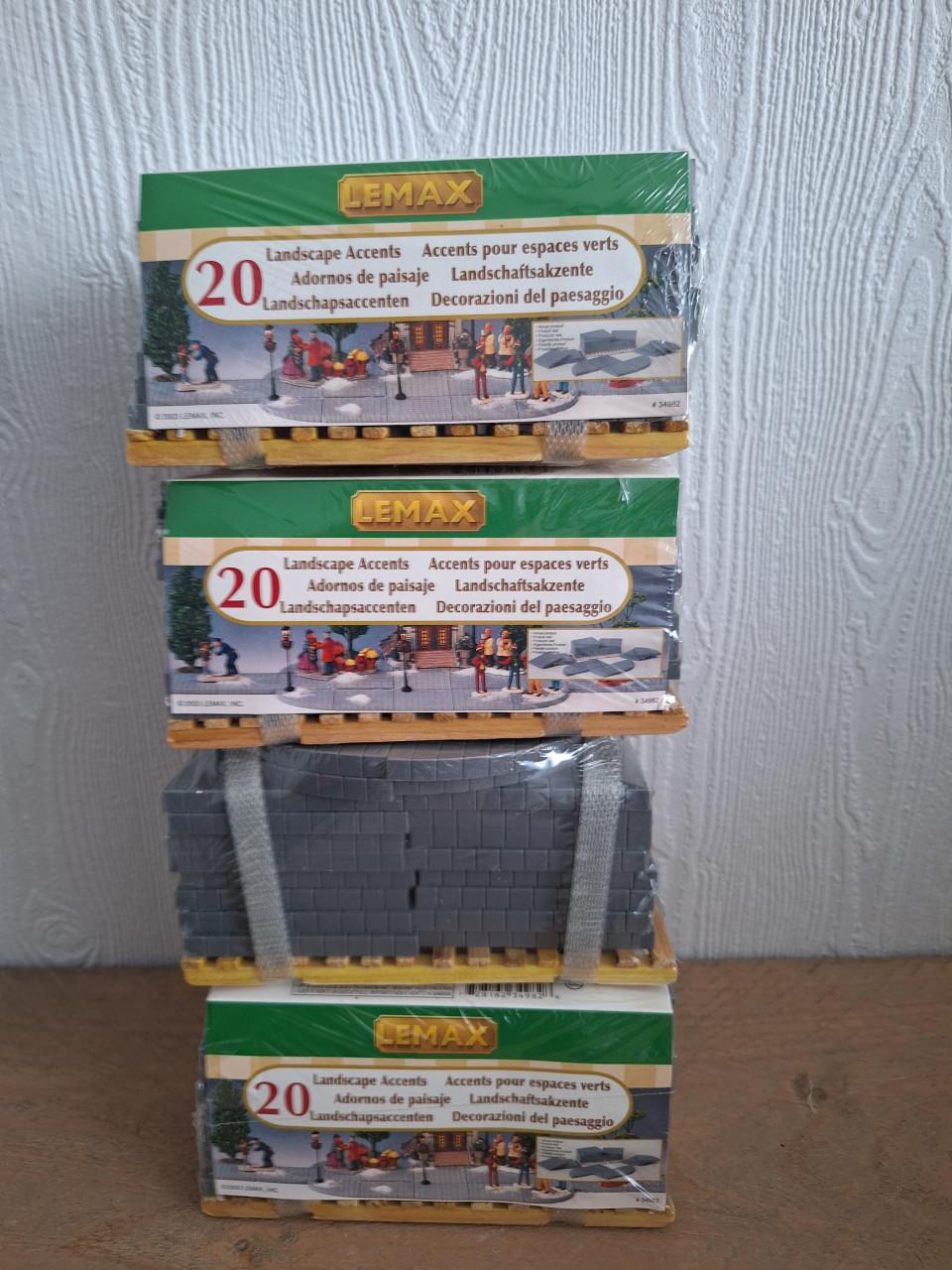 Lemax grondplaatjes voor kerst dorp