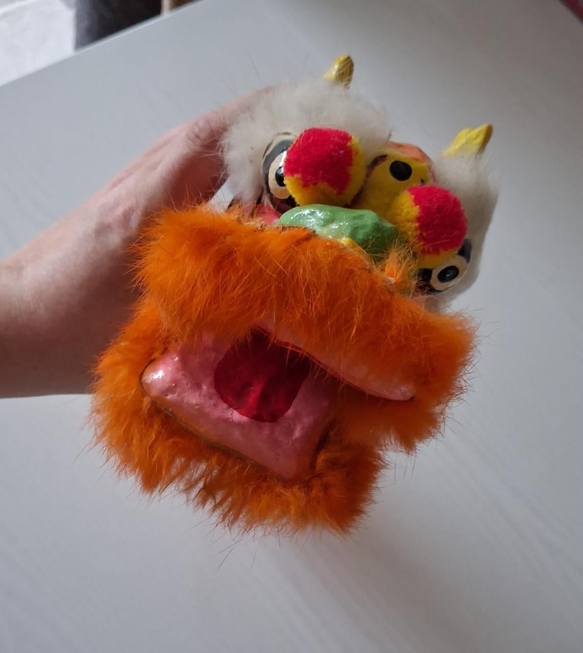 Lion Dance chinees nieuwjaar vintage draak