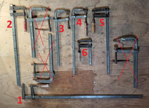 Lijmklemmen groot, zwaar