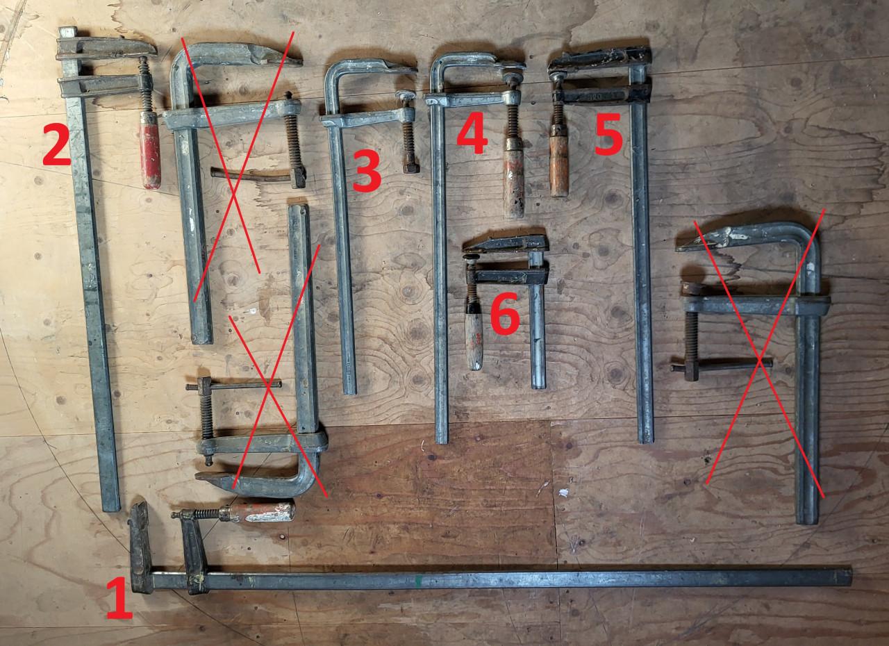 Lijmklemmen groot, zwaar