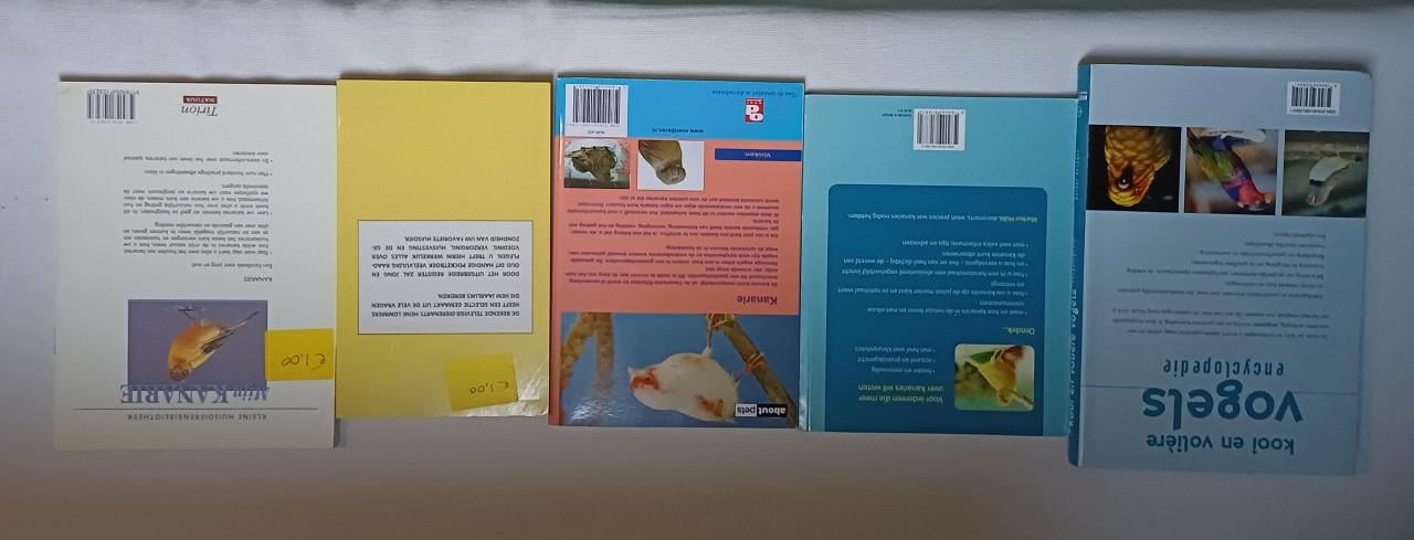 Boeken over kanaries en volière-vogels