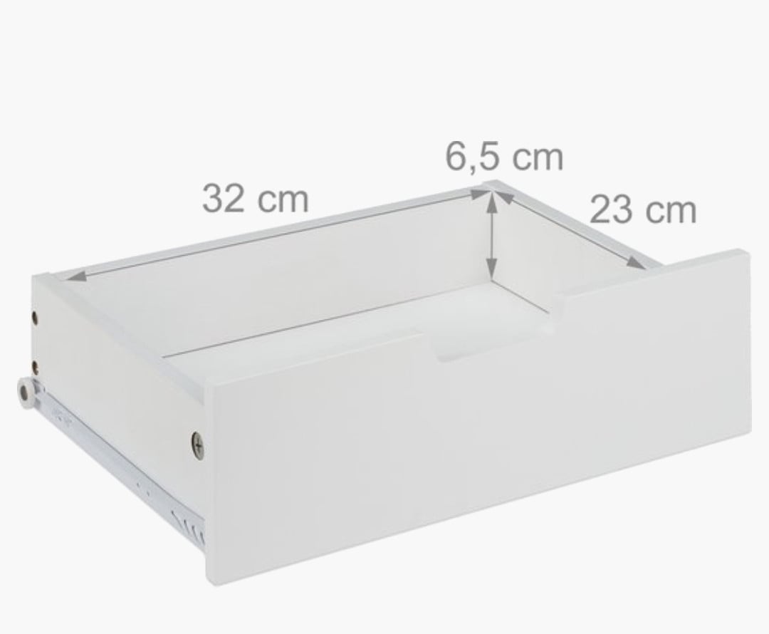 2x nachtkastje met 1 lade - 60x40x30 cm