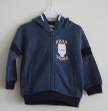 Blauwe vest  maat 80