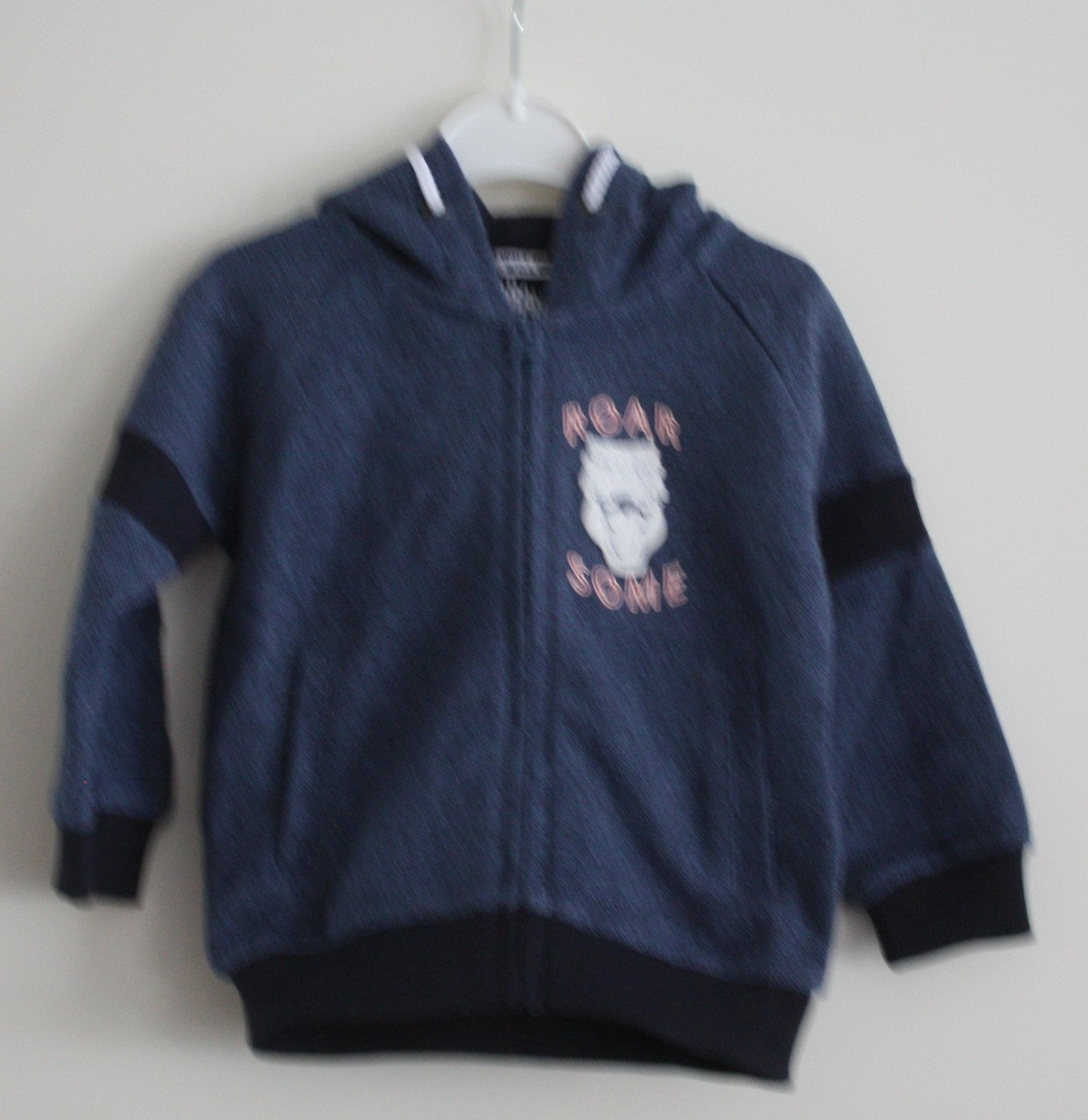 Blauwe vest  maat 80