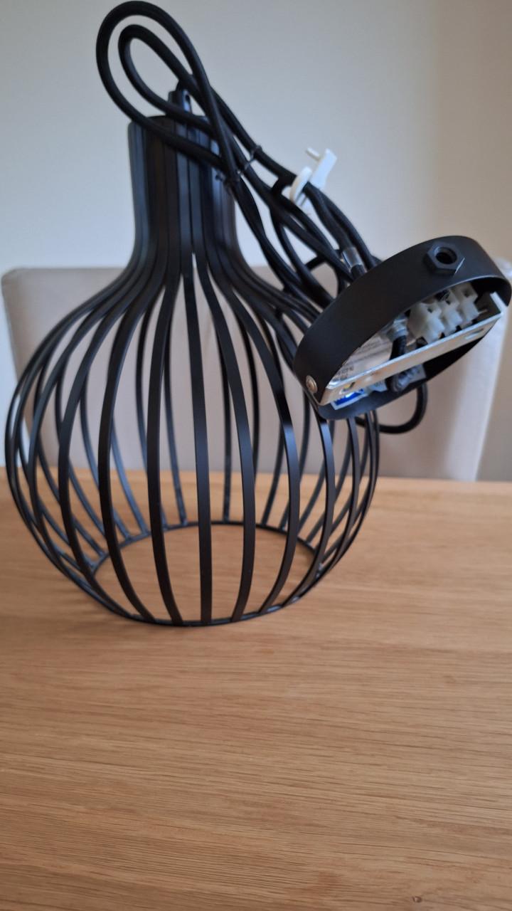 Stalen hanglamp zwart