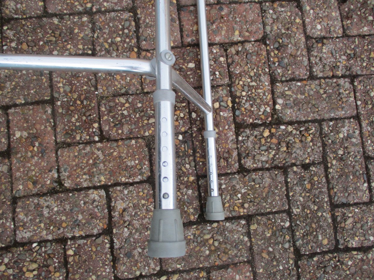Zgan aluminium lichtgewicht looprek in hoogte instelbaar