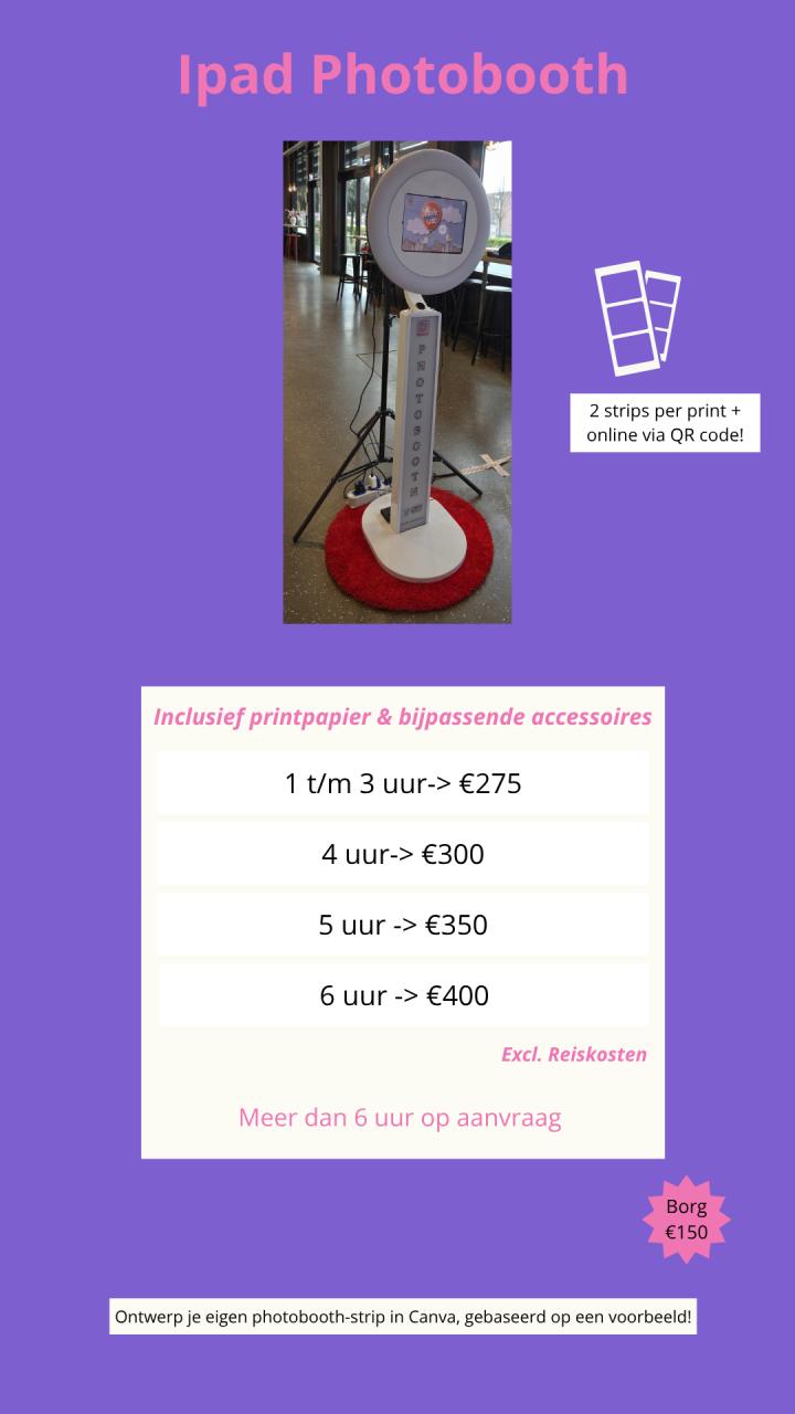 Ipad photobooth huren Zeeland