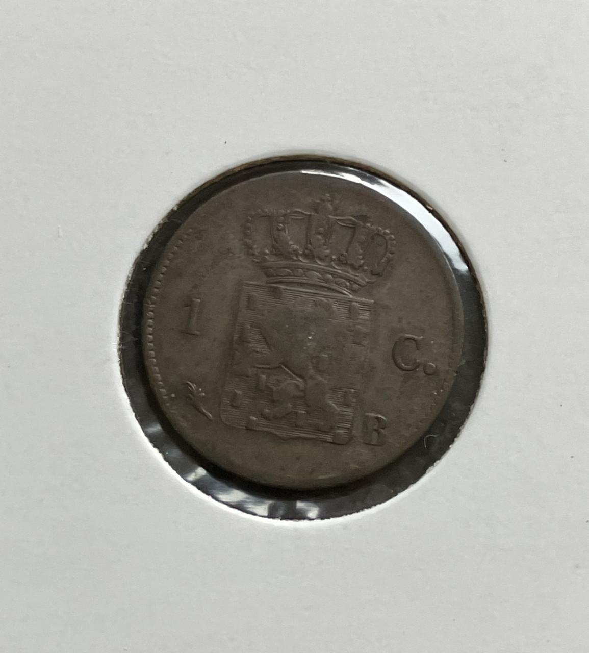 1 Cent 1822B Willem I ZF