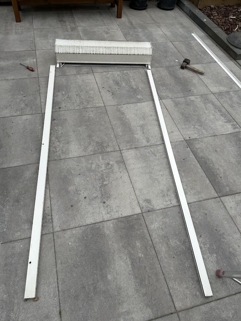 Elektrisch rolluik 109 x256 cm