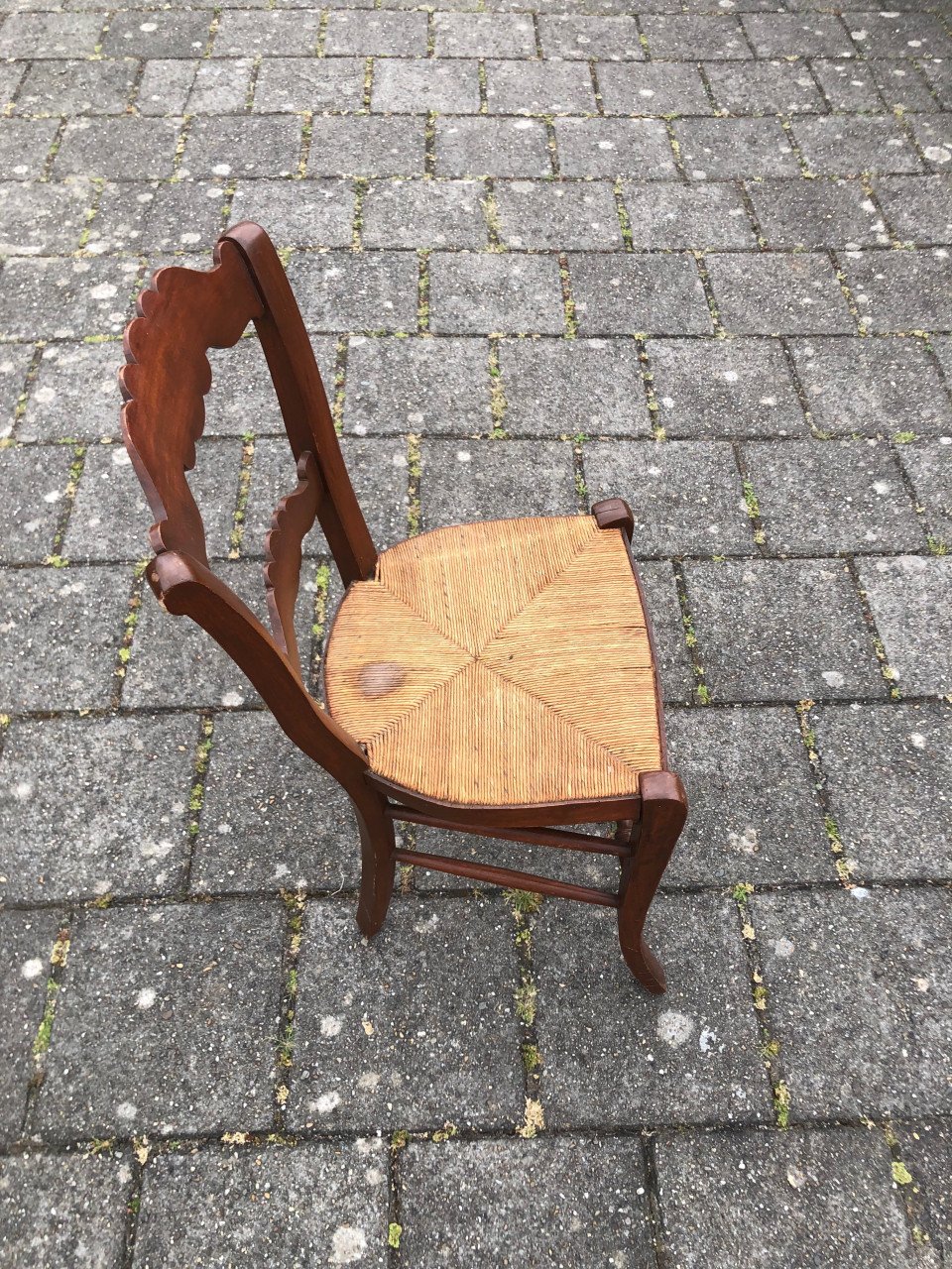 Oude boeren stoel.