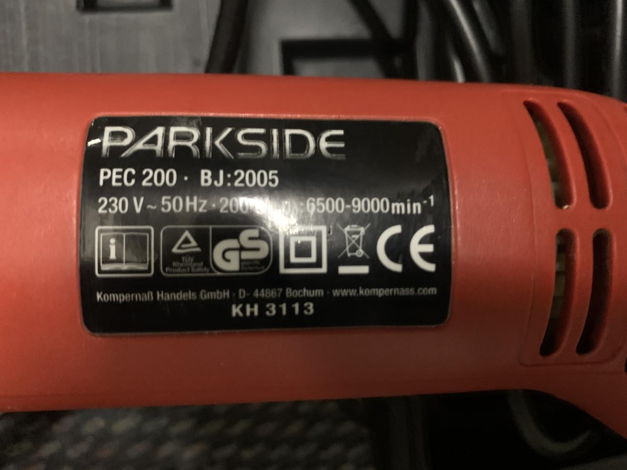 Parkside PEC 200 schaafmachine