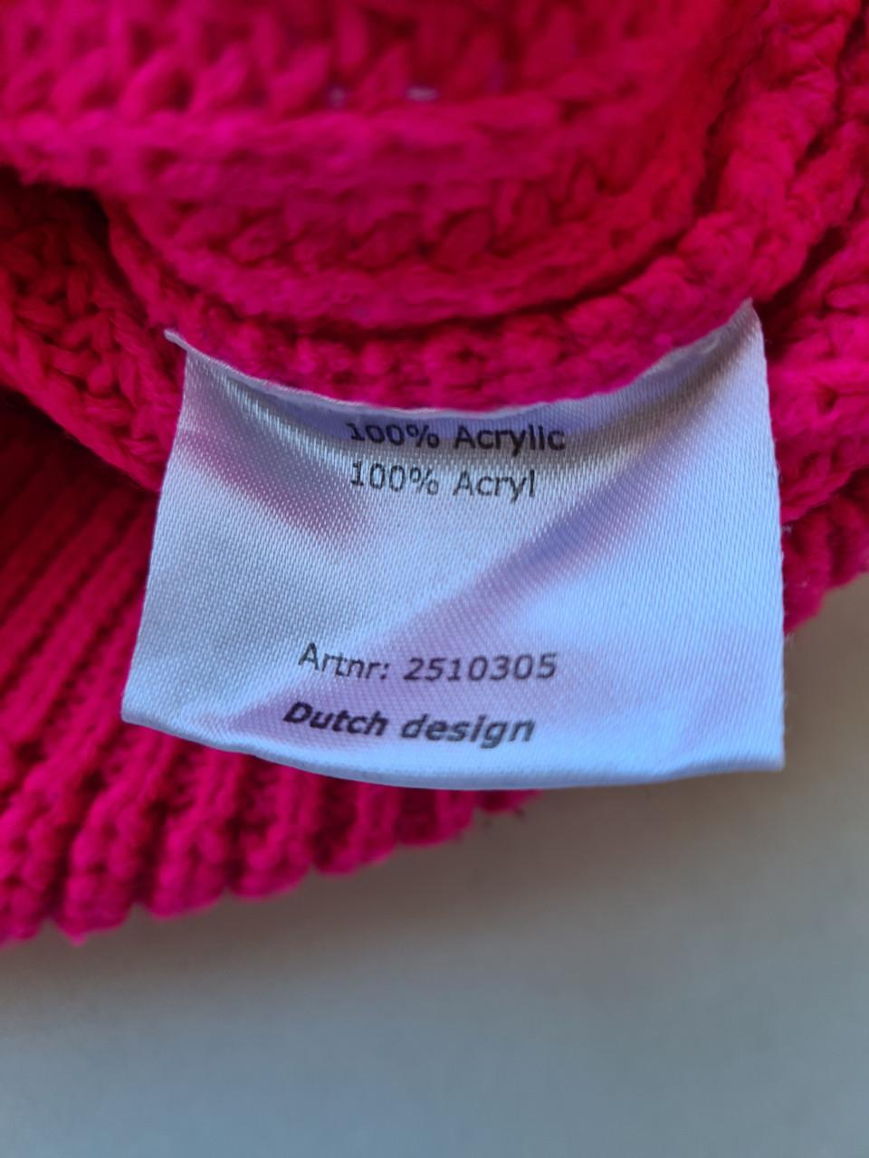 Fuchsia roze gebreid vest van Persival Maat 122-128