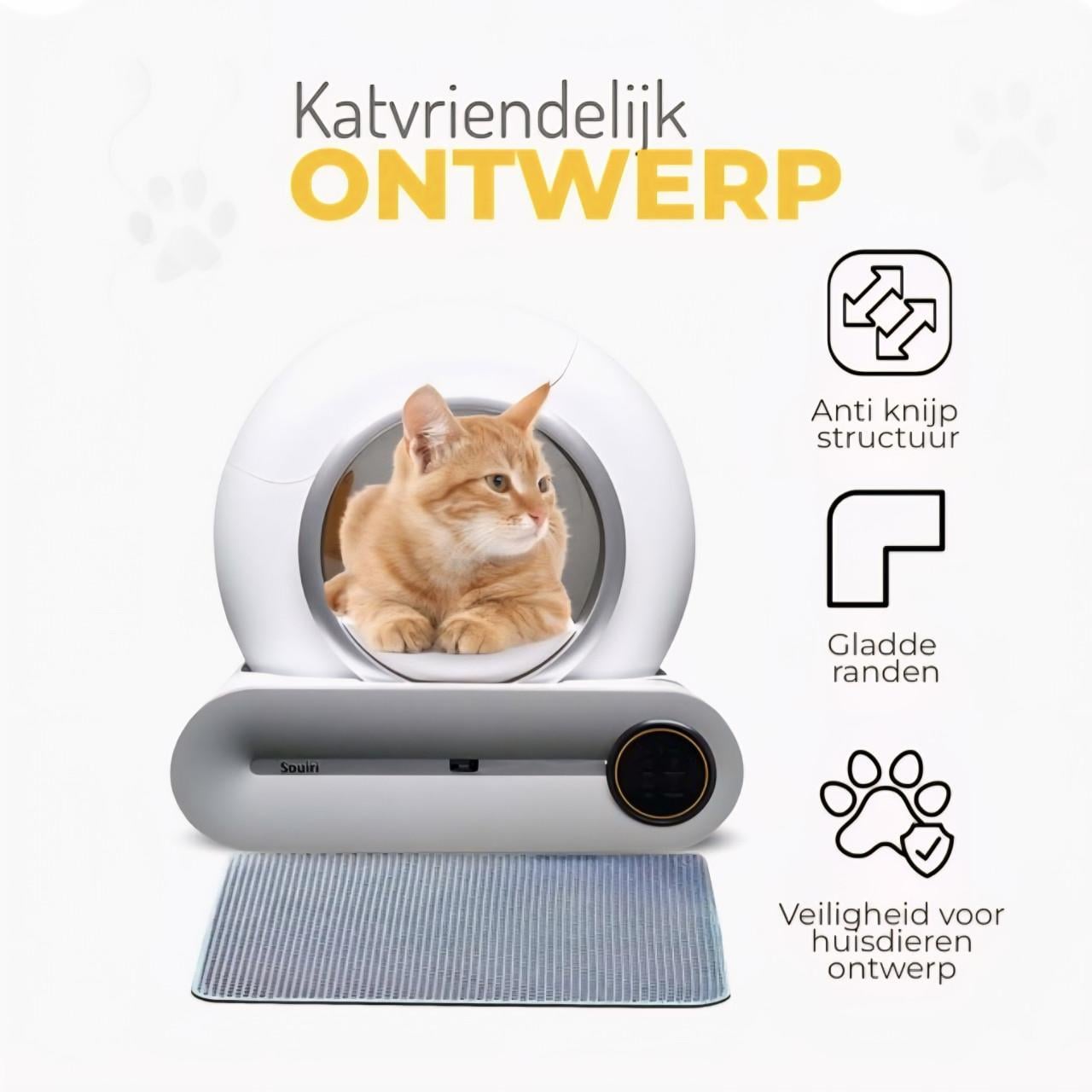 Automatische kattenbak - bedienbaar met app