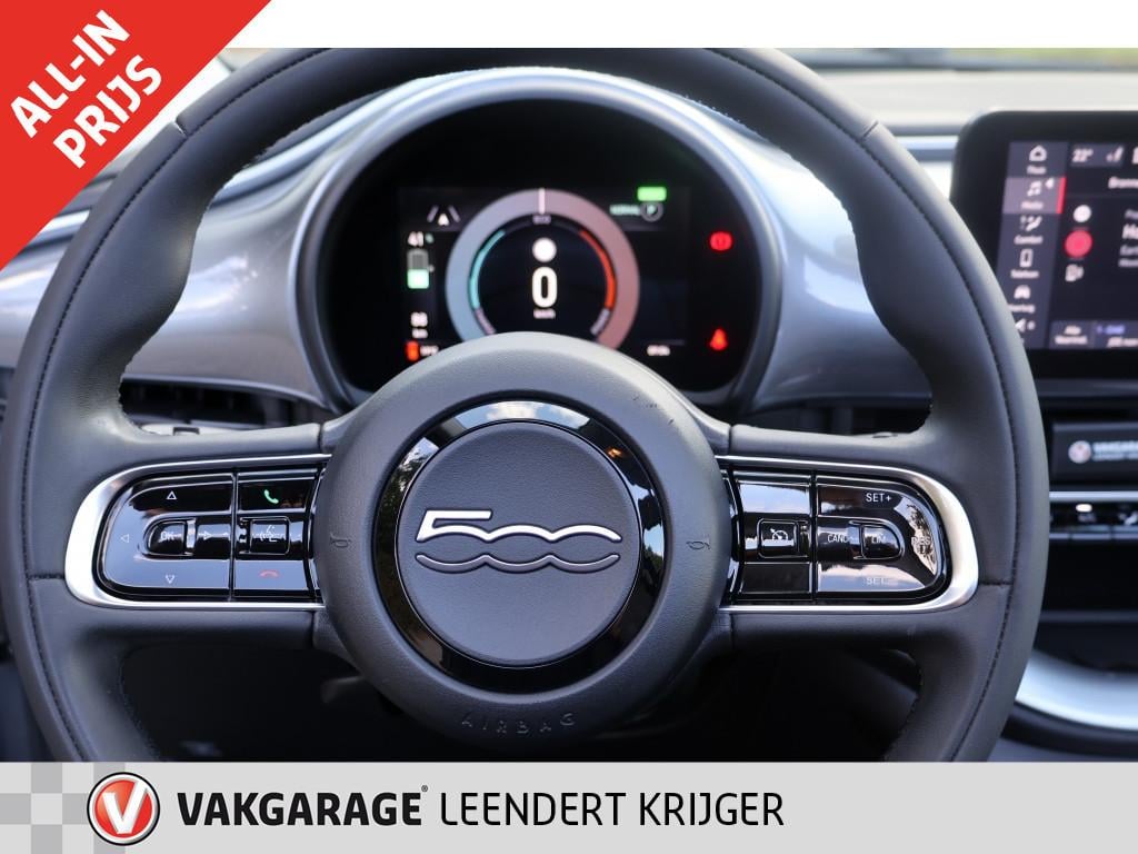 Fiat 500 la prima 42 kwh rijklaarprijs|12 maanden bovag garantie