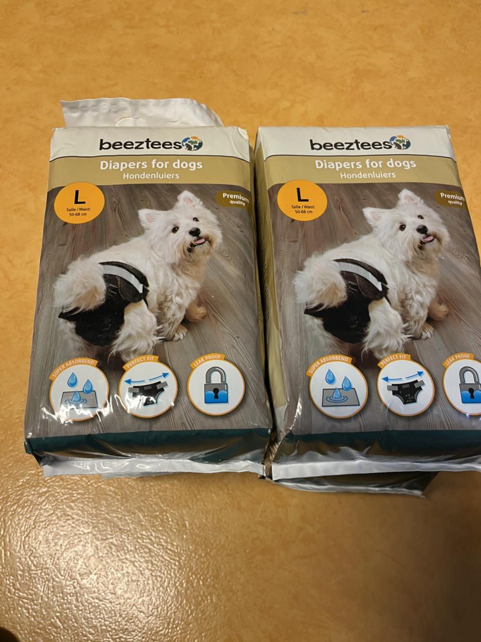 4 pakken hondenluiers maat L