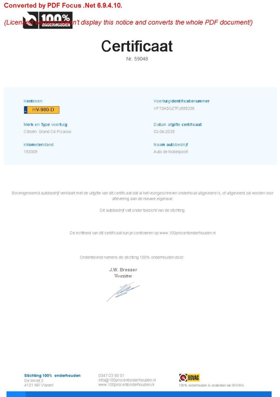 Citroen Grand C4 Picasso 1.6 165pk s&s business automaat 7p vol-leer naviga