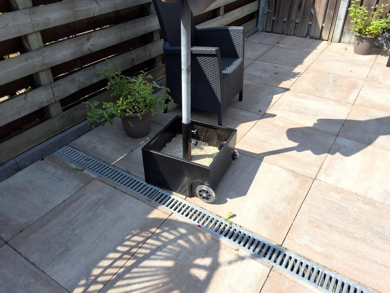 Dubbele parasol 4x2meter