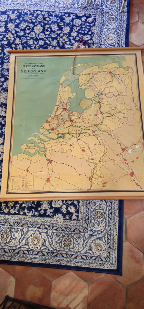Oude schoolkaart van NL