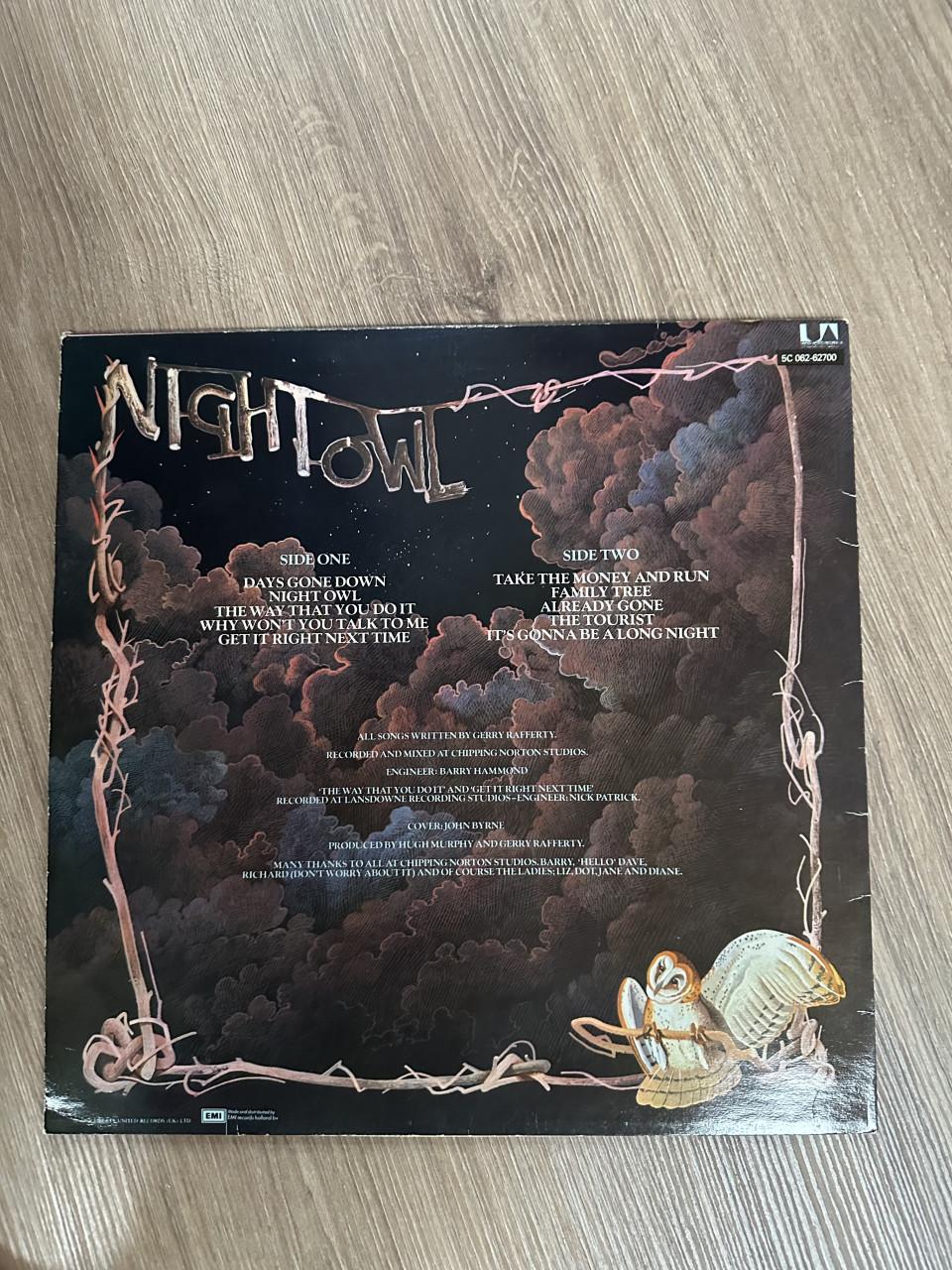 Gerry Rafferty - Night Owl / vinyl LP