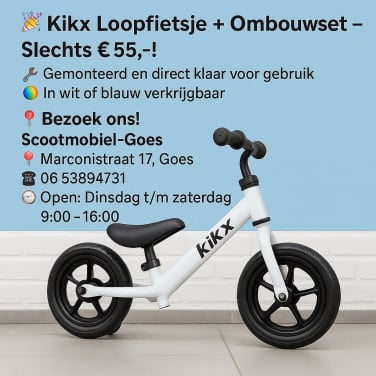 Kik Loopfiets - Klassiek Retro Ontwerp (Medium)