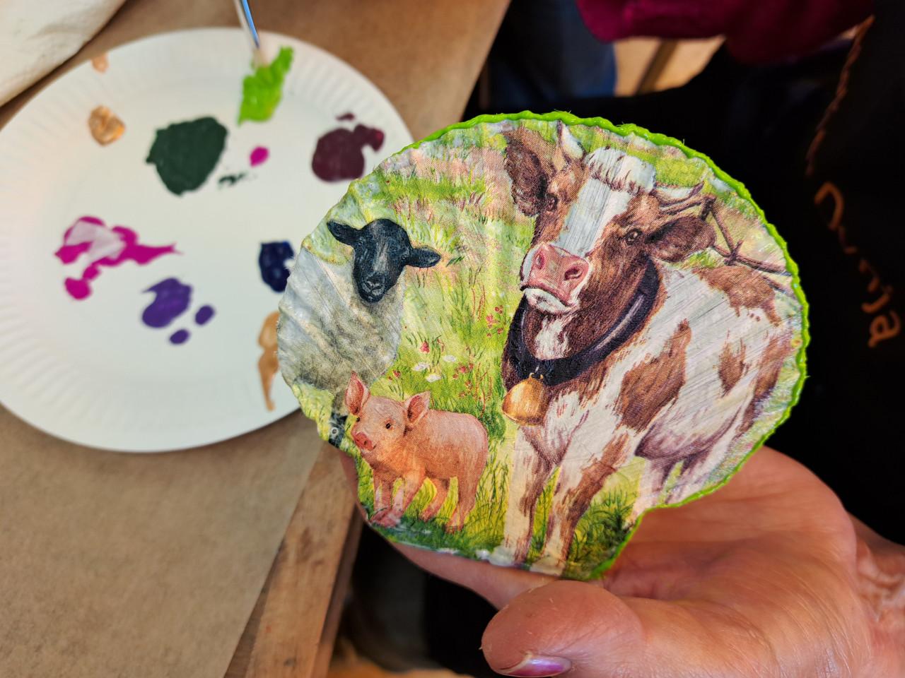 Workshop Decoupage op Sint-Jacobsschelpen