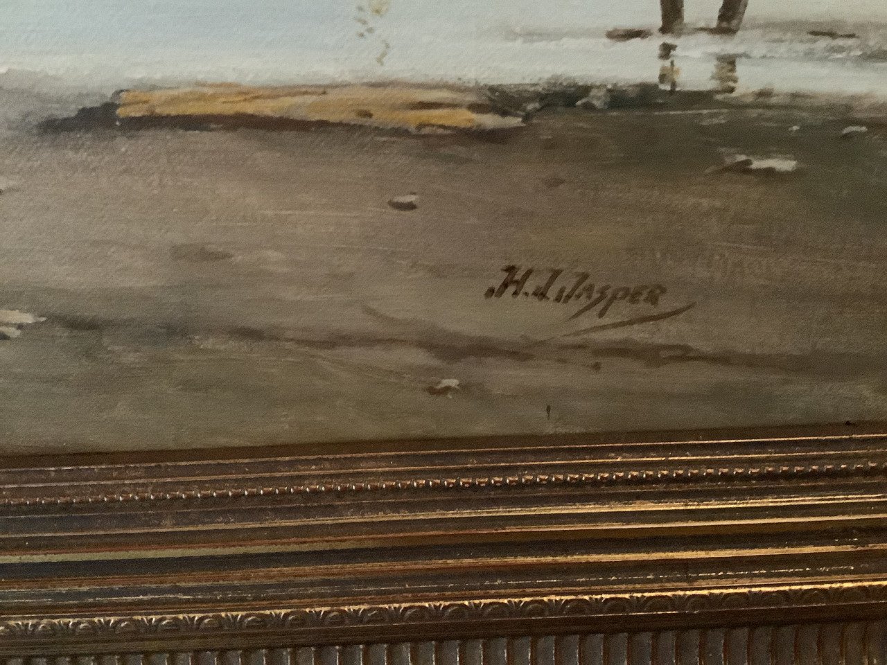 Schilderij van kunstschilder H.d.Jasper