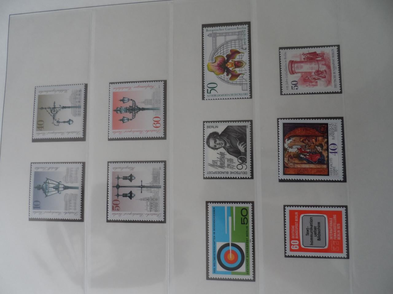 Postzegels BERLIJN 2 LINDNER FALZLOZ T albums en 100 FDC's
