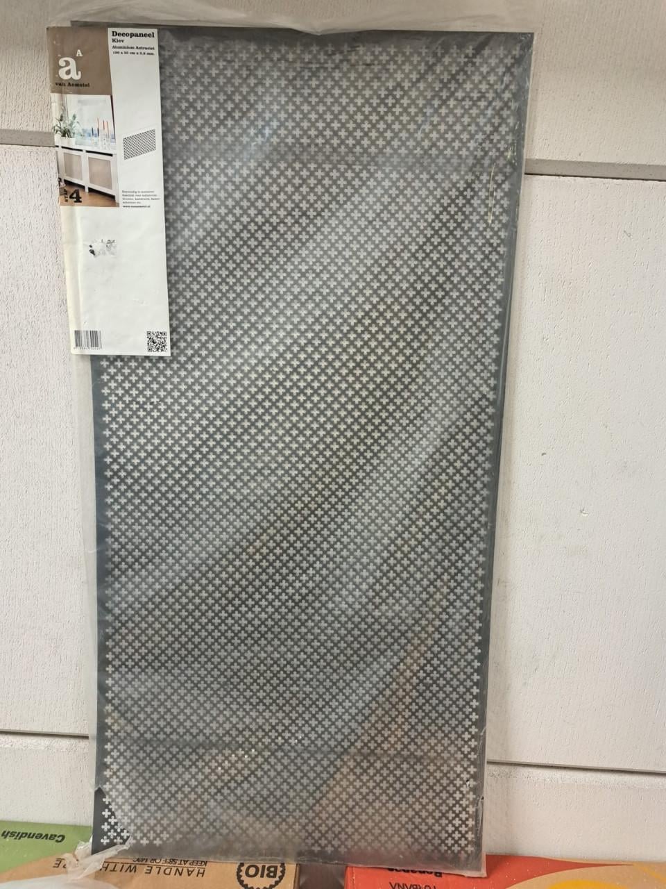 Decor paneel aluminium voor o.a. radiatorombouw
