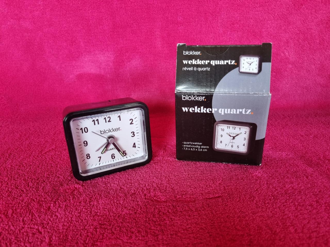 Zwart quartz wekkertje