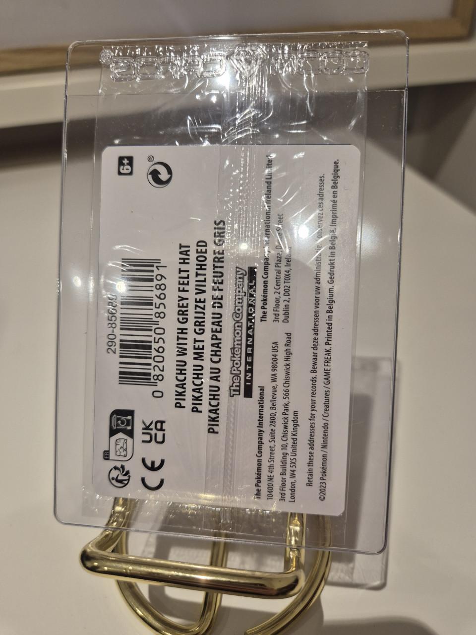 Pokemon Pikachu With Grey Felt Hat - Van Gogh [SEALED]