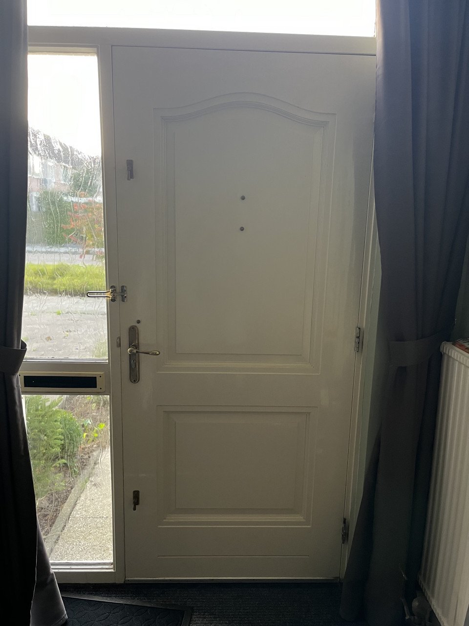 Hard houten buiten deur