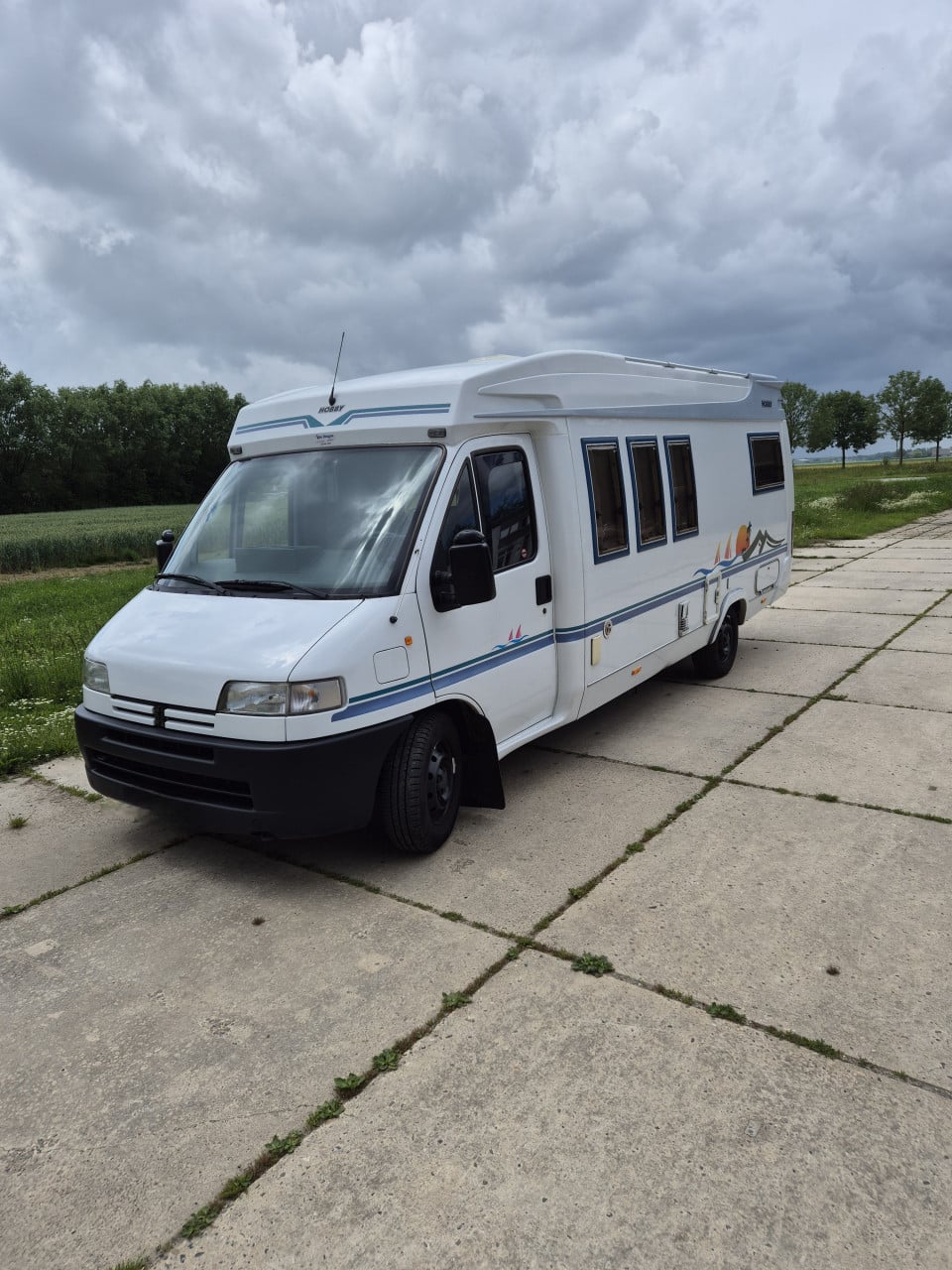 Hobby 650 op AL-KO chassis, robuust en eigenzinnige uitstraling