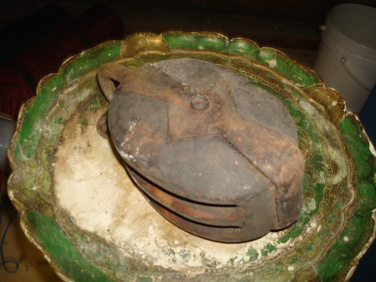 Scheepsantiek dubbelschijfsblok