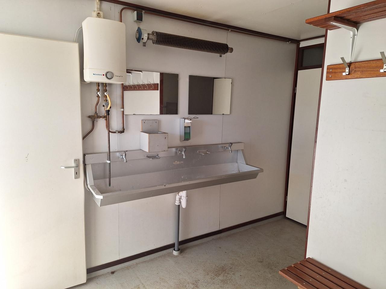 Sanitairunit, toiletgebouw, bouwkeet, schaftkeet, wcunit,container, berging