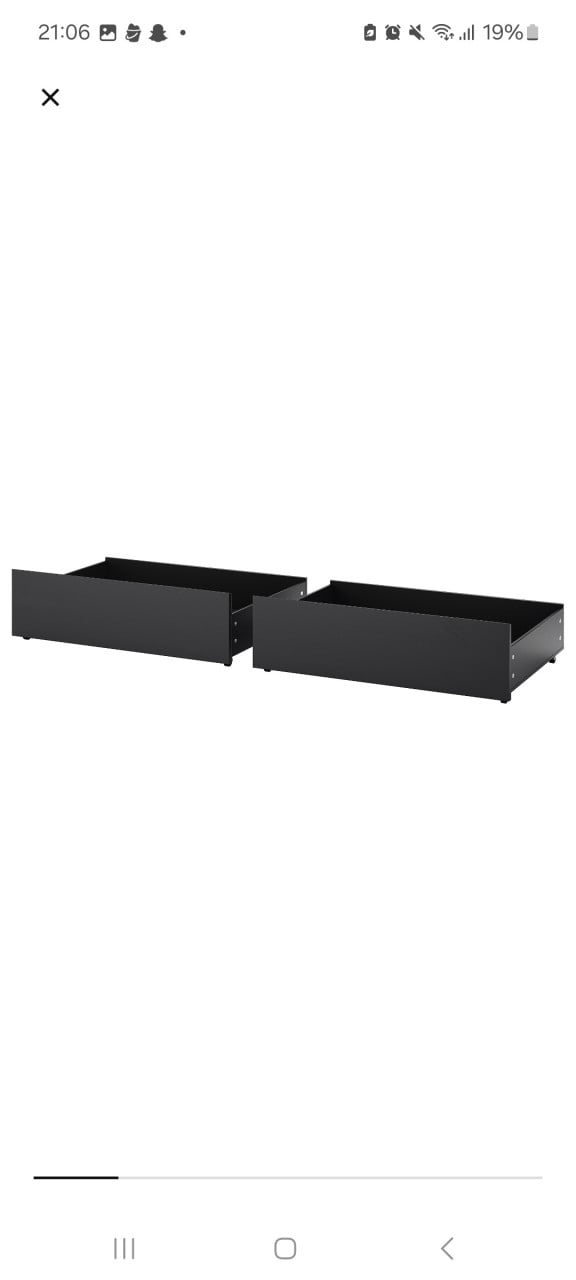 Bed eenpersoons, Malm IKEA met opberglades en lattenbodem Zwartbruin