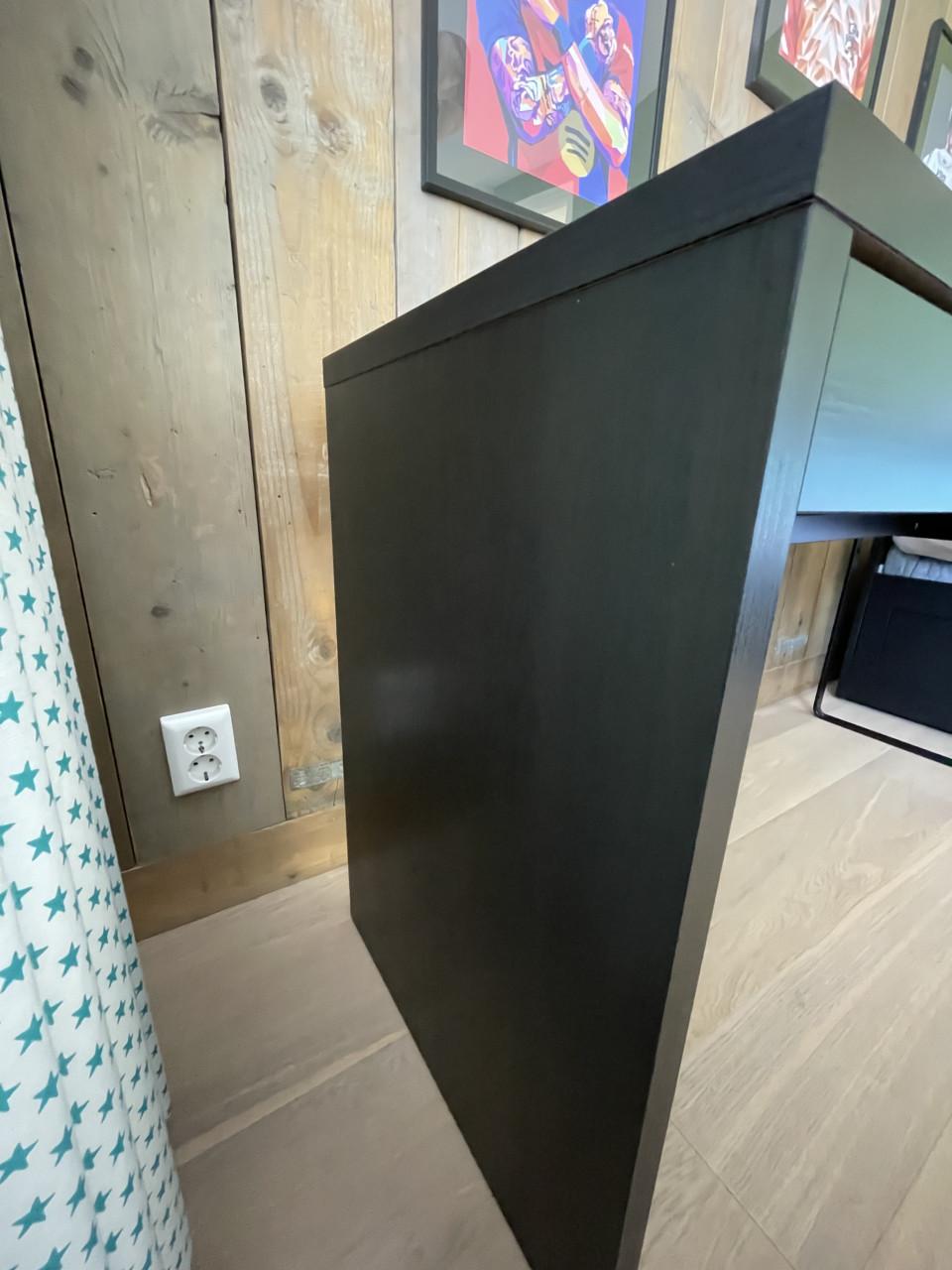 IKEA MICKE Bureau, zwart, 142x50 cm