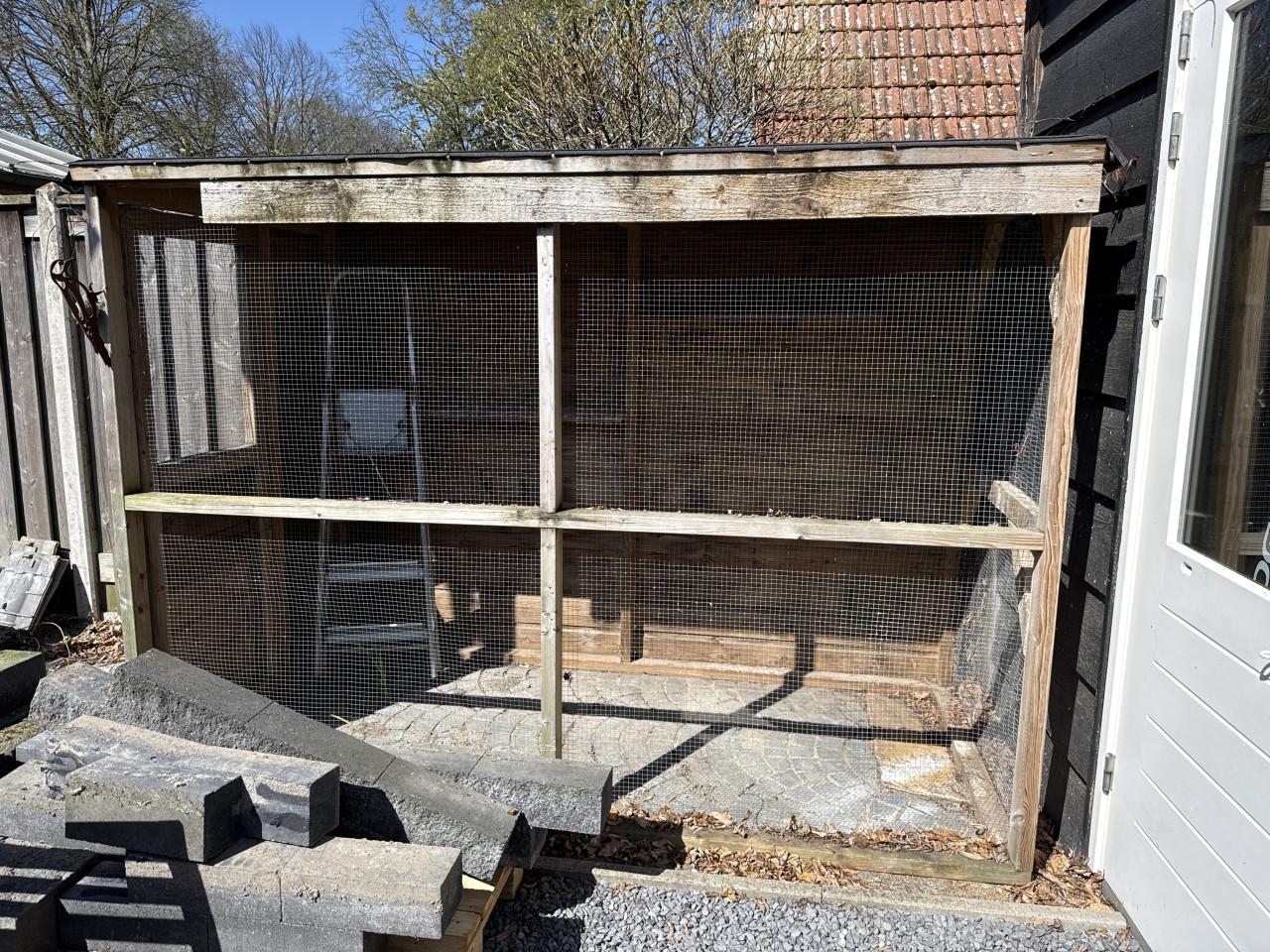 Volière/kippenren gratis afhalen