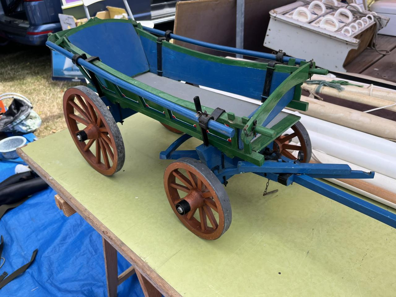 Houten Boerenwagen miniatuurmodel