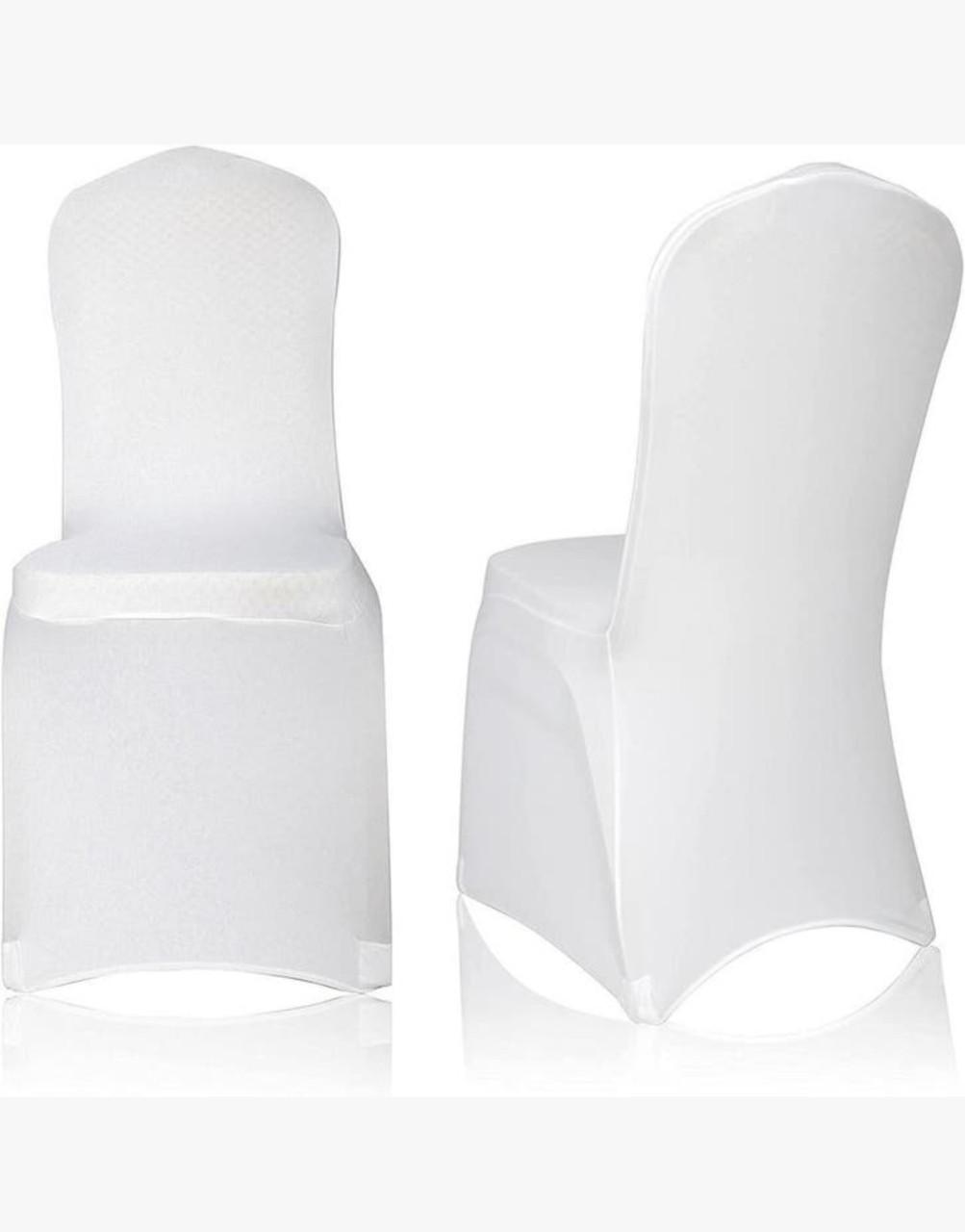Witte stoelhoezen stretch 50 stuks