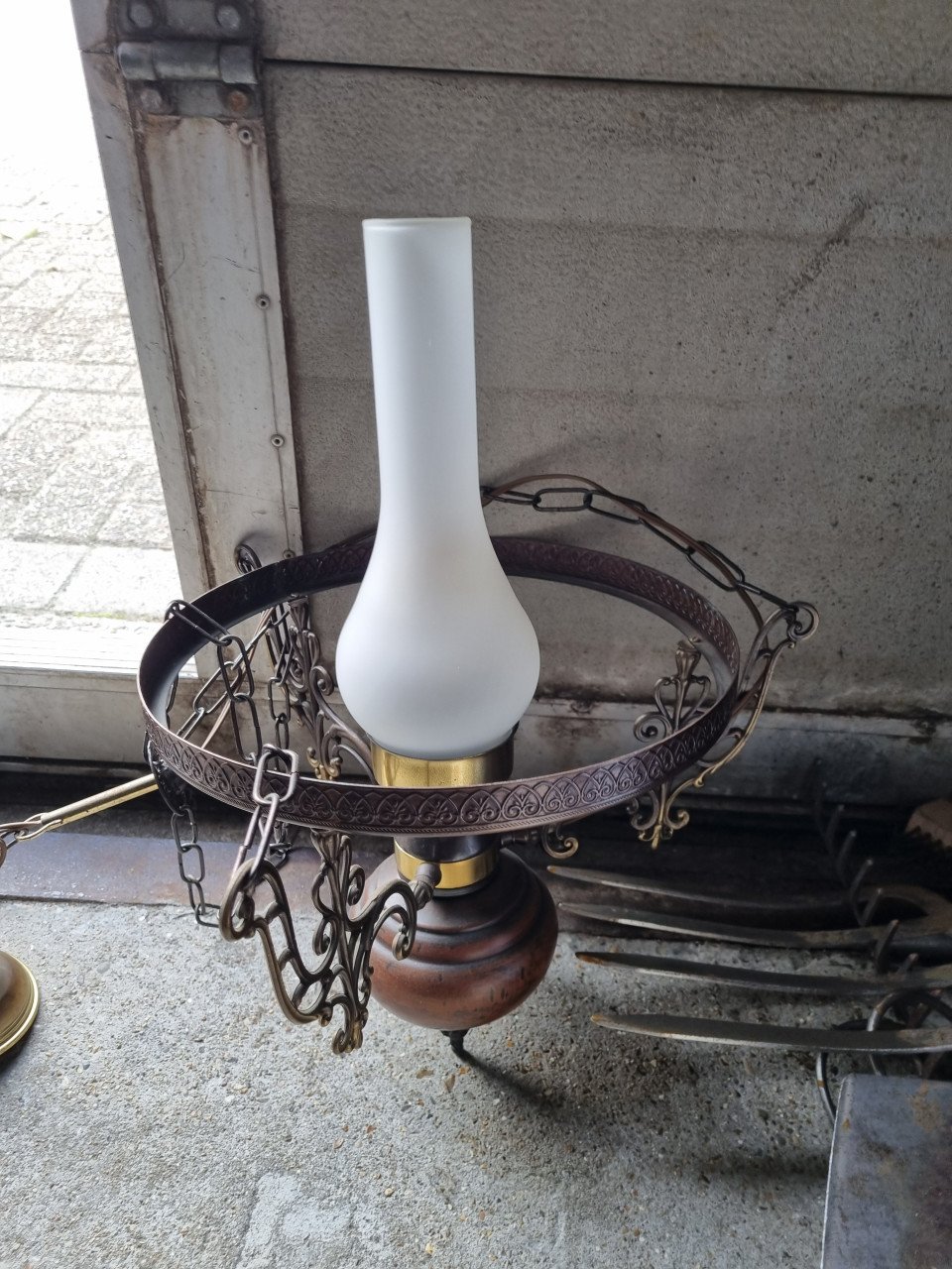 Mooie (boeren)plafondlamp