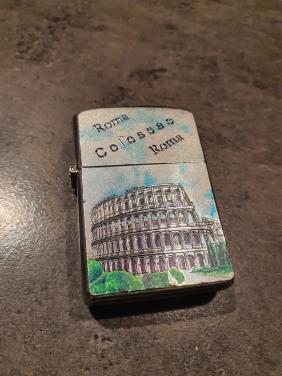 4 leuke vintage metalen aansteker in goede staat, navulbaar