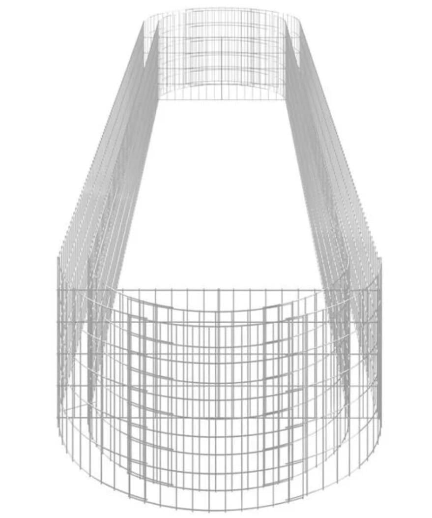 Nieuwe schanskorf 5 x 1 meter Hoogte 50 cm